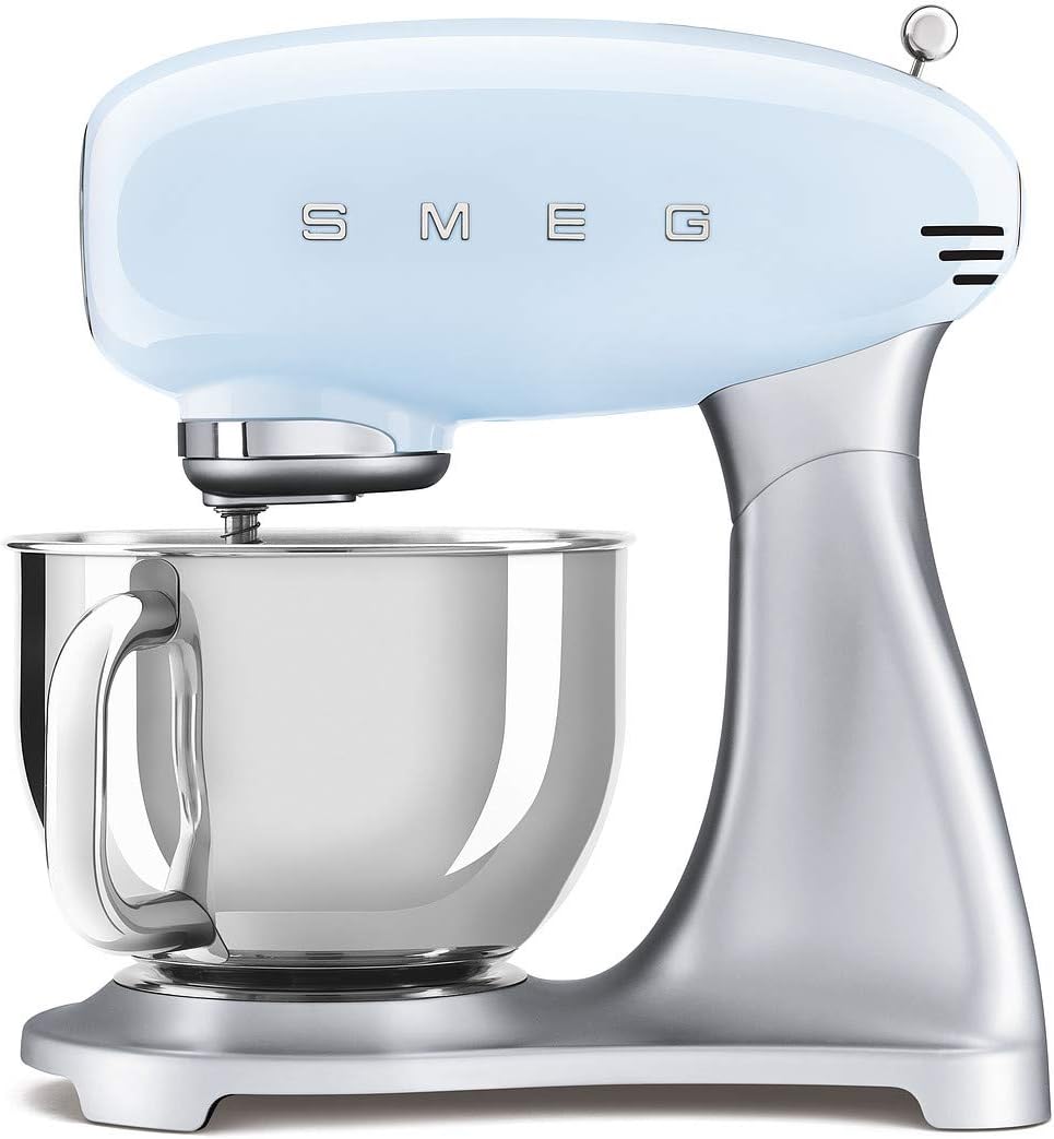 غذا ساز حرفه‌ای اسمگ ایتالیا مدل SMEG SMF02PBEU | طراحی کلاسیک دهه 50 میلادی | رنگ آبی